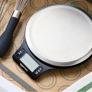 AmazonBasics Digital Kitchen Scale in Stainless Steel
